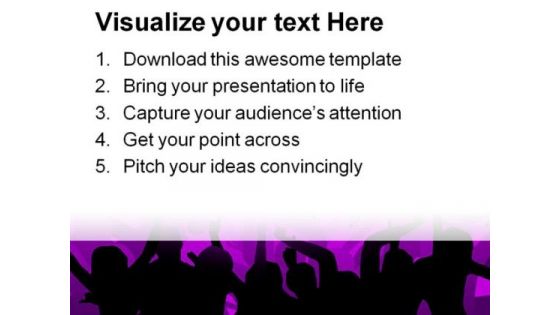 Disco Dancers Music PowerPoint Themes And PowerPoint Slides 0311