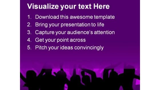 Disco Dancers Music PowerPoint Themes And PowerPoint Slides 0311