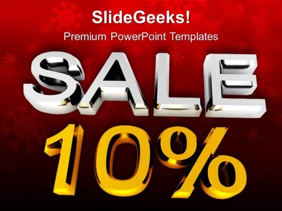 Discount Christmas Sales PowerPoint Templates Ppt Backgrounds For Slides 0413