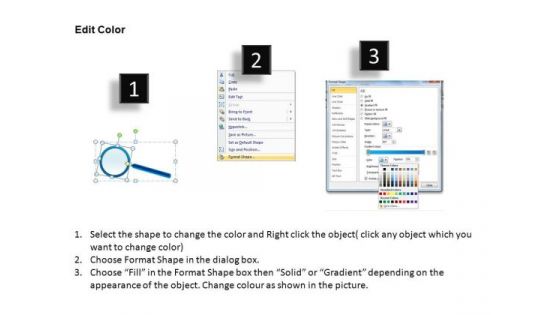 Discovery Detail Magnifying Glass PowerPoint Slides And Ppt Diagram Templates