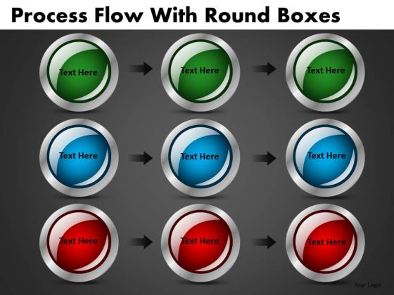 Discs Process Stages PowerPoint Slides