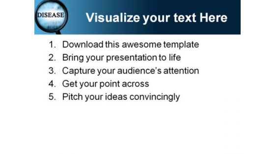 Disease Metaphor PowerPoint Themes And PowerPoint Slides 0711