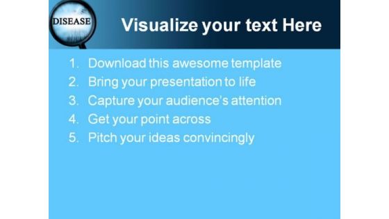 Disease Metaphor PowerPoint Themes And PowerPoint Slides 0711