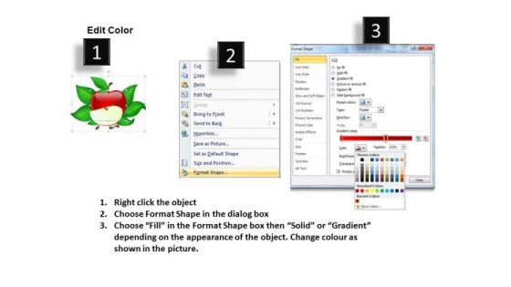 Dissect Data Apples Sliced PowerPoint Slides And Ppt Diagram Templates