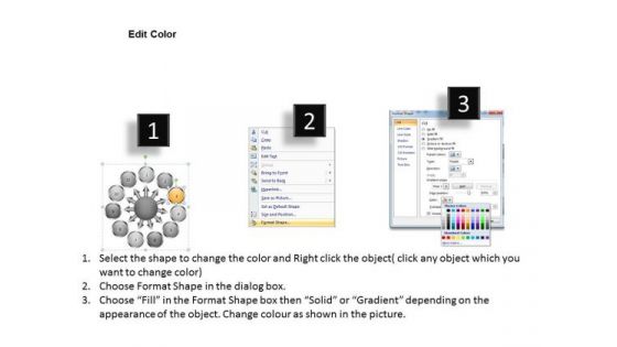 Diverging Flow Chart Consisting 11 Stages Cycle Layout PowerPoint Templates
