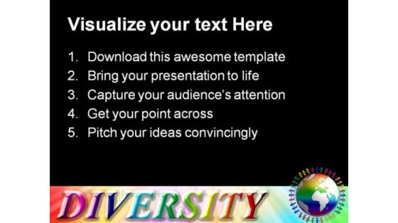 Diversity Around The World Globe PowerPoint Templates And PowerPoint Backgrounds 0311