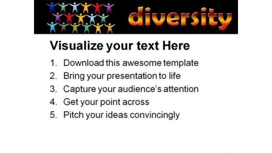 Diversity People PowerPoint Template 0510