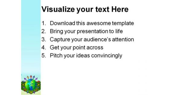 Diversity People World PowerPoint Template 1110