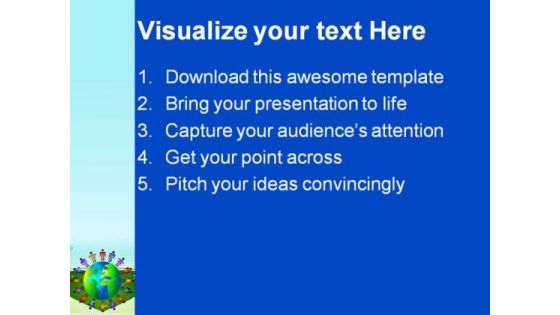 Diversity People World PowerPoint Template 1110