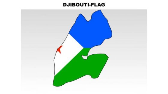 Djibouti Country PowerPoint Flags