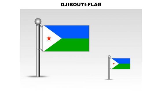 Djibouti Country PowerPoint Flags