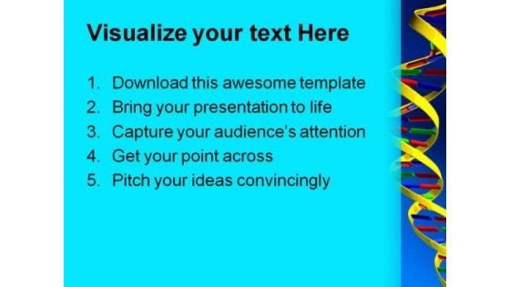 Dna Strand Medical PowerPoint Themes And PowerPoint Slides 0511