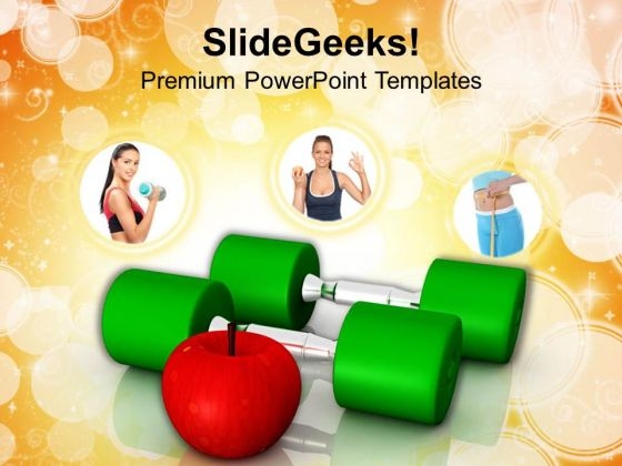 Do Excercise And Eat Healthy PowerPoint Templates Ppt Backgrounds For Slides 0513
