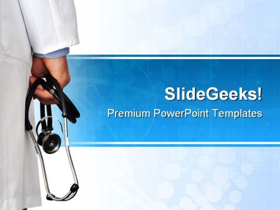 Doctor With Stethoscope Medical PowerPoint Templates And PowerPoint Backgrounds 0611