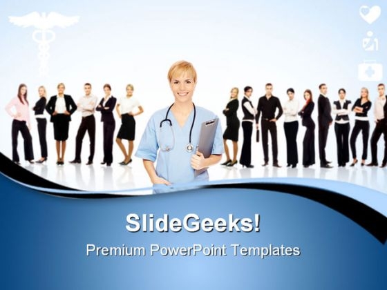 Doctor With Team Medical PowerPoint Templates And PowerPoint Backgrounds 0611