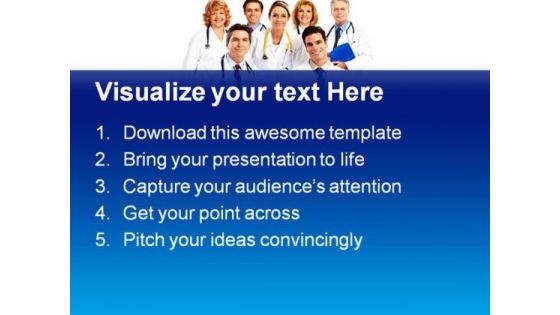 Doctors Team Medical PowerPoint Themes And PowerPoint Slides 0411