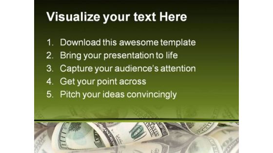 Dollar Money PowerPoint Template 0610