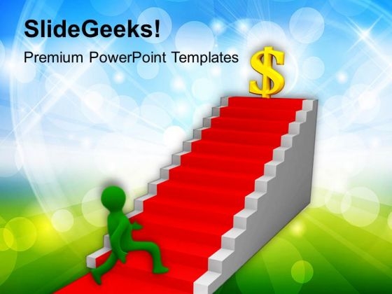 Dollar On Top Growth Business PowerPoint Templates Ppt Backgrounds For Slides 0113
