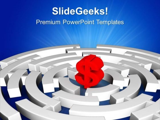 Dollar Sign Business Growth PowerPoint Templates Ppt Backgrounds For Slides 0413