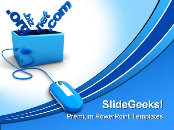 Domain Names Internet PowerPoint Themes And PowerPoint Slides 0211