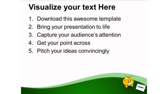Donation Money Charity Theme PowerPoint Templates Ppt Backgrounds For Slides 0413