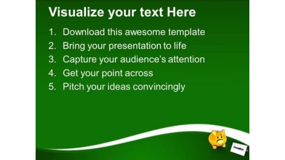 Donation Money Charity Theme PowerPoint Templates Ppt Backgrounds For Slides 0413