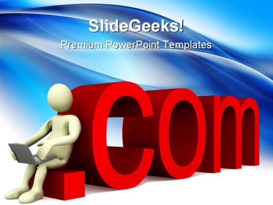 Dot Com Computer PowerPoint Themes And PowerPoint Slides 0511