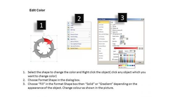 Download Circular Charts Arrows PowerPoint Slides