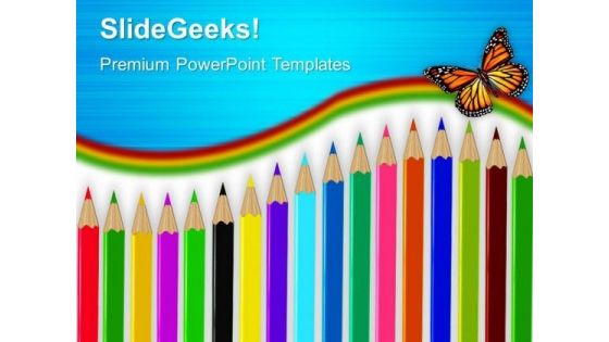 Drawing Pencils Education PowerPoint Templates And PowerPoint Themes 0512