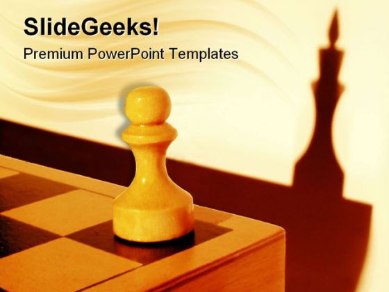 Dream Of A Pawn Game PowerPoint Templates And PowerPoint Backgrounds 0311