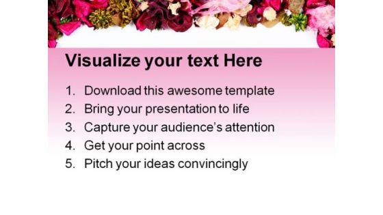 Dried Flowers Frame Background PowerPoint Templates And PowerPoint Backgrounds 0611