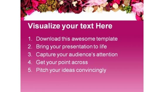 Dried Flowers Frame Background PowerPoint Templates And PowerPoint Backgrounds 0611