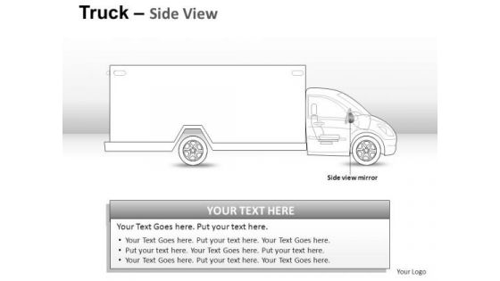 Driving Yellow Truck PowerPoint Slides And Ppt Diagram Templates