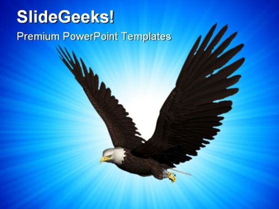 Eagle Flying Animals PowerPoint Themes And PowerPoint Slides 0211
