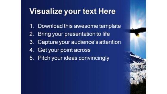 Eagle Over Davidson Nature PowerPoint Themes And PowerPoint Slides 0211