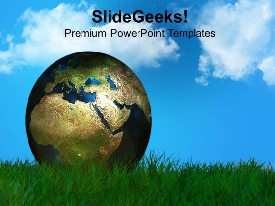 Earth And Blue Sky Nature Theme PowerPoint Templates Ppt Backgrounds For Slides 0813
