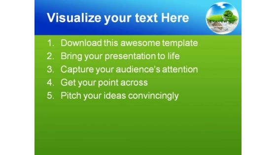 Earth Beauty PowerPoint Template 0610