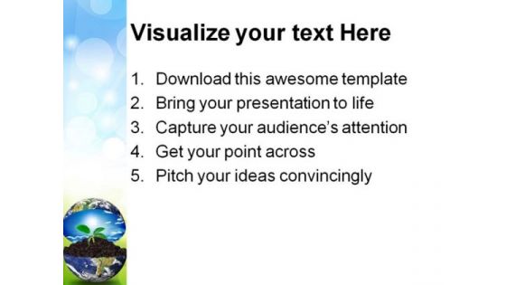Earth In Plant Environment PowerPoint Themes And PowerPoint Slides 0211