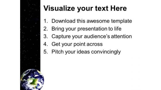 Earth In Universe Geographical PowerPoint Templates And PowerPoint Themes 0812