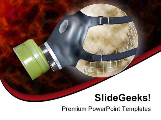 Earth With Mask Environment PowerPoint Themes And PowerPoint Slides 0211