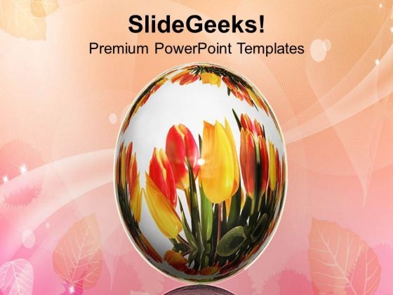 Easter Egg For Celebration PowerPoint Templates Ppt Backgrounds For Slides 0413