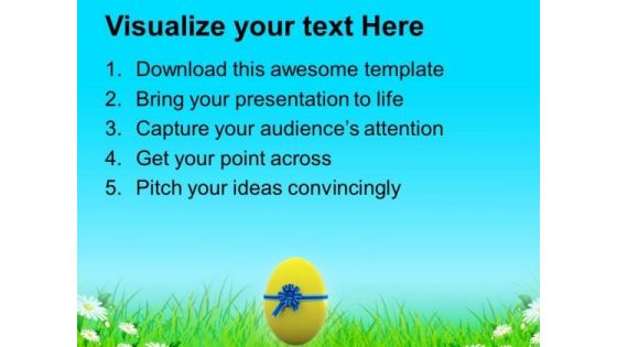 Easter Egg For Someone Special PowerPoint Templates Ppt Backgrounds For Slides 0313