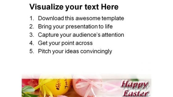 Easter Eggs And Spring Flowers Festival PowerPoint Themes And PowerPoint Slides 0311