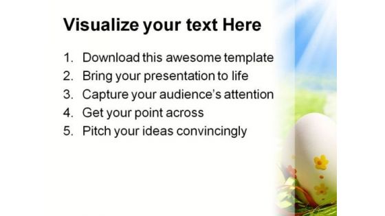 Easter Eggs Festival PowerPoint Backgrounds And Templates 0111
