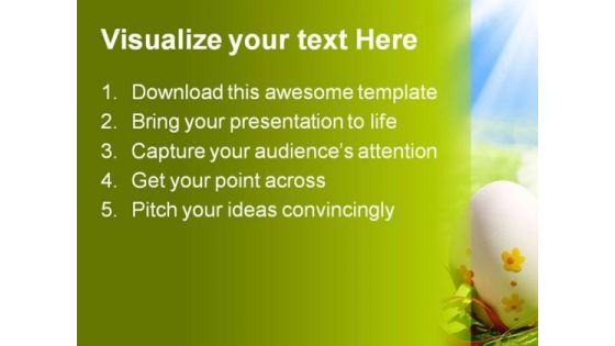 Easter Eggs Festival PowerPoint Backgrounds And Templates 0111