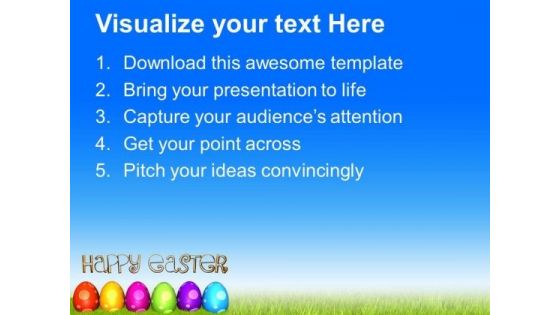 Easter Eggs For Easter Day Celebration PowerPoint Templates Ppt Backgrounds For Slides 0313