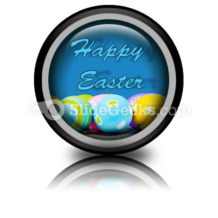 Easter Eggs PowerPoint Icon Cc