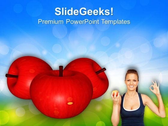 Eat Healthy And Live Better PowerPoint Templates Ppt Backgrounds For Slides 0613