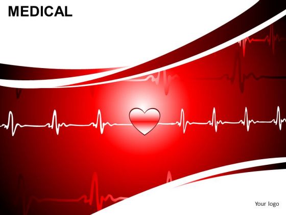 Ecg Ekg Heart Health PowerPoint Editable Slides Ppt Templates