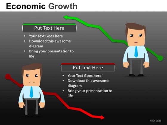 Economic Growth And Recession PowerPoint Templates